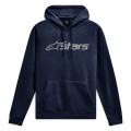 mikina BLAZE HOODIE 3, ALPINESTARS (modrá/sivá, veľ. M)