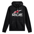 mikina RIDE HOODIE 4, ALPINESTARS (čierna/biela/červená, veľ. S)