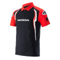 tričko s golierom HONDA, ALPINESTARS (červená/čierna, veľ. 2XL)