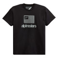 tričko FLAG TEE, ALPINESTARS (čierna/biela, veľ. S)