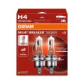 OSRAM NIGHT BREAKER SILVER H4 P43T 12V 60W 64193NBS-2HB