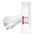 AMIO Sťahovacie pásky biele 4,8 × 300 mm 100ks