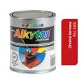 ALKYTON - Alkyduretánová antikorózna farba na kov 2v1 bez základu ohnivo červená lesklá 250ml
