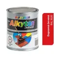 ALKYTON - Alkyduretánová antikorózna farba na kov 2v1 bez základu dopravná červená lesklá 250ml