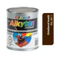 ALKYTON - Alkyduretánová antikorózna farba na kov 2v1 bez základu oriešková hnedá 750ml