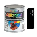 ALKYTON - Alkyduretánová antikorózna farba na kov 2v1 bez základu čierna lesklá 750ml