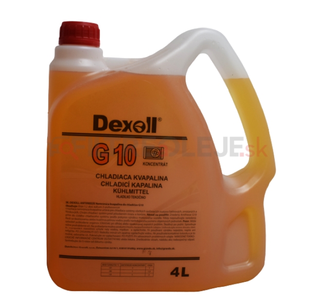 DEXOLL Antifreeze G10 žltý 4L.png