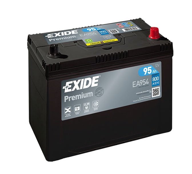 Exide PREMIUM 12V 95Ah 800A EA954 :: Filtre, Oleje,mazivá, Aditíva A ...