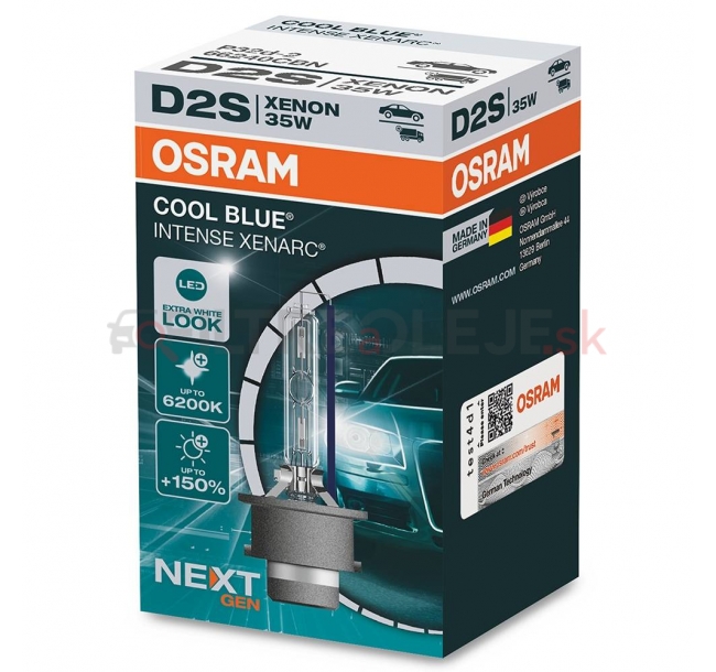 OSRAM Xenónová výbojka XENARC COOL BLUE INTENSE NEXTGEN D2S +150% 35W 66240CBN.jpg