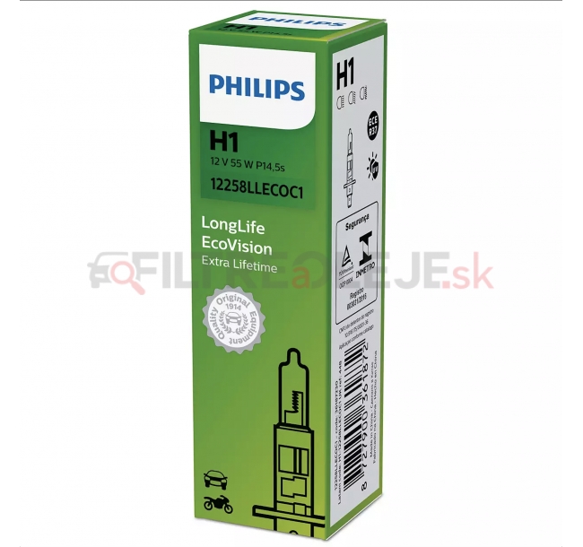 PHILIPS LONG LIFE ECOVISION H1 12V 55W 12258LLECOC1.png