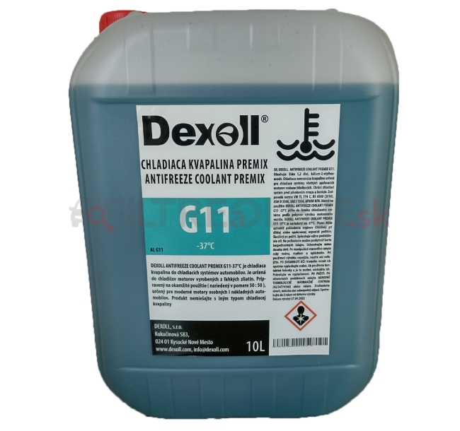 Dexoll Antifreeze Coolant Premix G11 - 10L.png