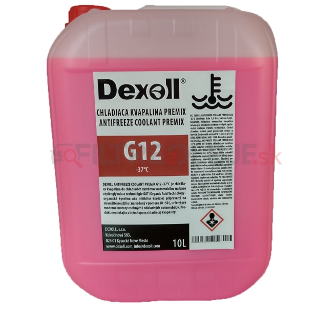 Dexoll Antifreeze Coolant Premix G12 - 10L.png