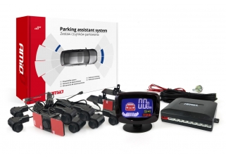 AMIO sada parkovací asistent LED-GRAF 8 senzorov čierna vnútorná 16,5mm.jpg