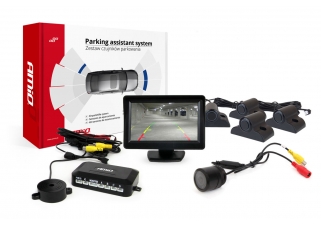 AMIO asistenty parkovania TFT01 4,3 s kamerou HD-301-IR 4-senzorové čierne Truck.jpg