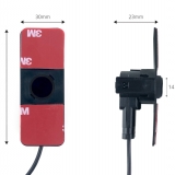 AMIO asistenty parkovania TFT01 4,3 s kamerou HD-301-IR 4-senzorové čierne vnútorné 2.jpg