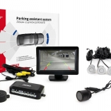 AMIO asistenty parkovania TFT01 4,3 s kamerou HD-301-IR, 4-senzorové, strieborné.jpg