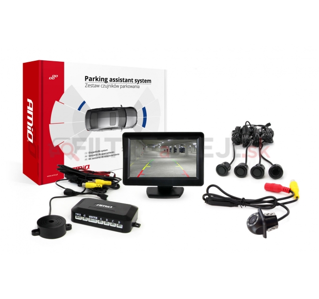 AMIO asistenty parkovania TFT01 4,3 s kamerou HD-305 LED 4-senzorové čierne GOLD.jpg