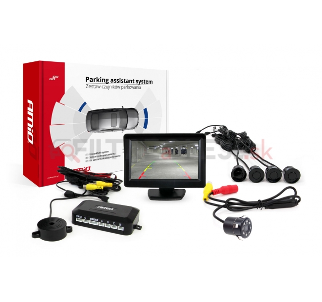 AMIO asistenty parkovania TFT01 4,3 s kamerou HD-307-IR 4-senzorové čierne.jpg