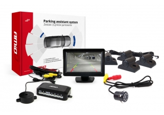 AMIO asistenty parkovania TFT01 4,3 s kamerou HD-307-IR 4-senzorové čierne Truck.jpg
