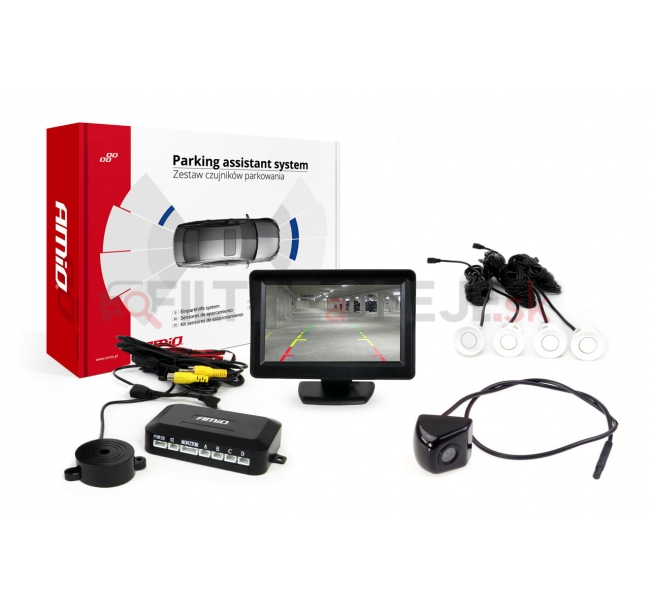 AMIO asistenty parkovania TFT01 4,3 s kamerou HD-310 4-senzorové biele.jpg