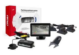 AMIO asistenty parkovania TFT01 4,3 s kamerou HD-502-IR 4-senzorové čierne Truck.jpg