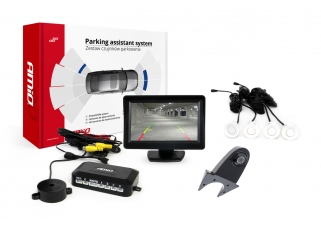 AMIO asistenty parkovania TFT01 4,3 s kamerou HD-502-IR 4-senzorové, biele.jpg