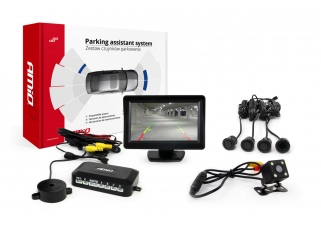 AMIO asistenty parkovania TFT01 4,3 s kamerou CAM-315 LED, 4-senzorové čierne, GOLD 18mm.jpg