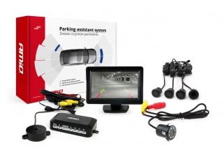 AMIO asistenty parkovania TFT01 4,3 s kamerou CAM-308 LED, 4 senzorové čierne GOLD 18mm.jpg
