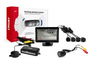 AMIO asistenty parkovania TFT01 4,3 s kamerou HD-301 IR , 4-senzorové, čierne.jpg