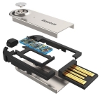AMIO USB, AUX audio adaptér Bluetooth 5.0 BASEUS čierny 3.jpg