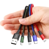 AMIO BASEUS USB Kábel 4v1 čierny, 1xUSB-C, 2x Lightning, 1xMicro 3,5A 120 cm 2.jpg