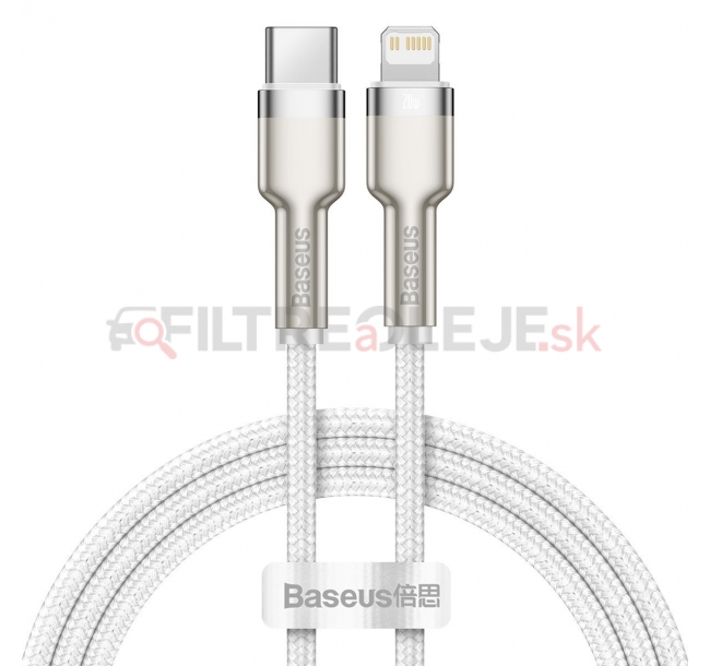 AMIO BASEUS USB-C to Lightning cable Cafule, PD, 20W, 100 cm white.jpg
