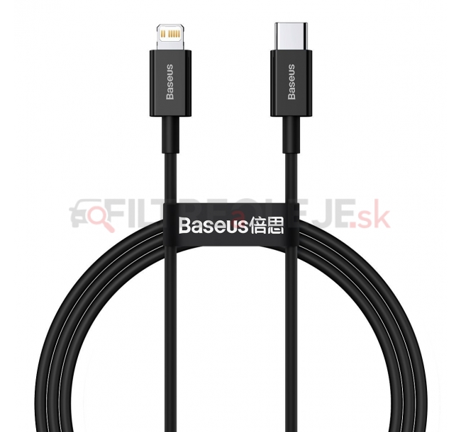AMIO BASEUS USB-C to Lightning cable Superior Series, 20W, PD, 100 cm black.jpg