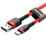 AMIO kábel USB na USB-C BASEUS Cafule 1,5A 100cm červený 2.jpg