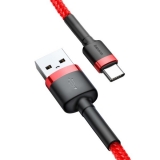 AMIO kábel USB na USB-C BASEUS Cafule 1,5A 100cm červený 3.jpg