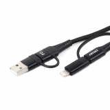 AMIO multikábel USB C-USB C iOs USB A FullLINK 100cm UC-15 2.jpg
