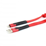 AMIO pružinový kábel USB+Apple lightning 120cm FullLINK UC-13 2.jpg
