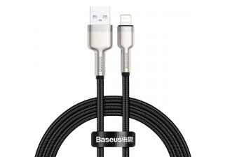 AMIO USB kábel Lightning Baseus Cafule, čierny 2,4A 100 cm.jpg