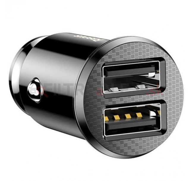 AMIO nabíjačka do auta BASEUS GRAIN 2x USB 5V 3.1A.jpg
