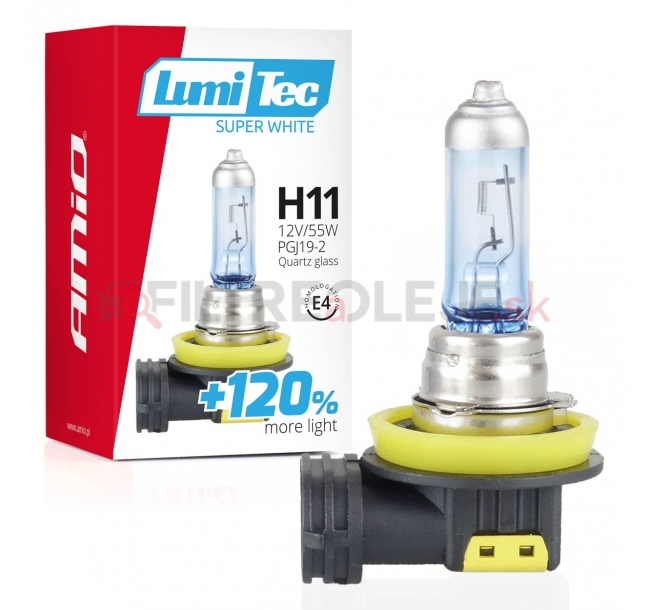 AMIO halogénová žiarovka H11 12V 55W LumiTec SuperWhite +120%.jpg
