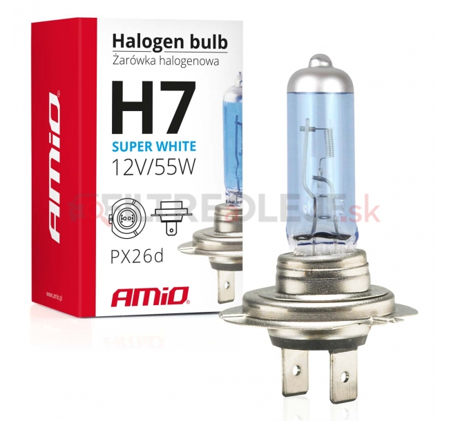 AMIO halogénová žiarovka H7 12V 55W UV filter E4 Super White.jpg