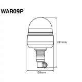 AMIO výstražný LED maják WAR09P, ECE R10 R65 39LED 12 24V IP56 2.jpg
