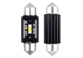 AMIO LED žiarovky CANBUS 1860 1SMD UltraBright Festoon C5W C10W C3W 36mm White 12V 24V.jpg