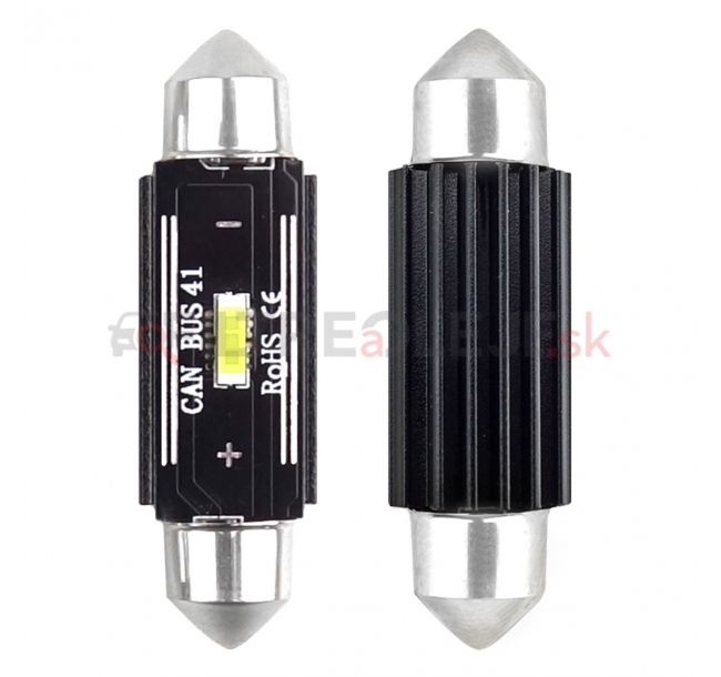 AMIO LED žiarovky CANBUS 1860 1SMD UltraBright Festoon C5W C10W C3W 41mm White 12V 24V.jpg