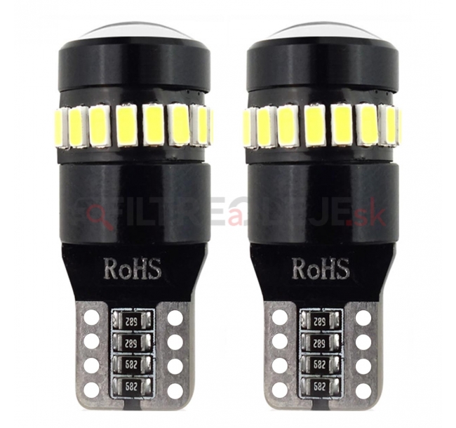 AMIO LED žiarovky CANBUS 18SMD 3014 + 1SMD 1SMD T10 W5W White 12V 24V.jpg