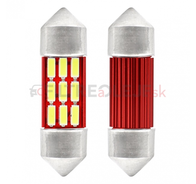 AMIO LED žiarovky CANBUS 4014 12SMD Festoon C5W C10W C3W 31mm White 12V 24V.jpg