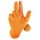 Grippaz 246 Protišmykové nitrilové rukavice oranžové veľkosť M:8 - 50ks.jpg