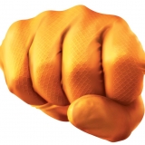 Grippaz 246 Protišmykové nitrilové rukavice oranžové veľkosť M:8 - 50ks 2.jpg