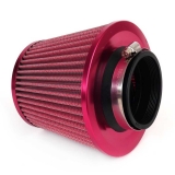 AMIO Kužeľový vzduchový filter Červený + 3 adaptéry 1.jpg