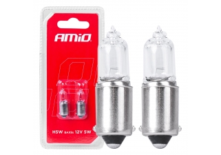 AMIO Halogénové žiarovky H5W 12V 5W BAX9S white 2ks blister AMIO-03354.jpg